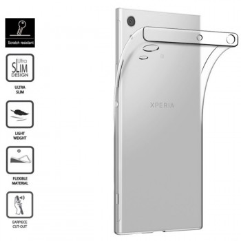 Skaidrus silikoninis-tpu dėkliukas  (XPERIA XA1 ULTRA telefonams)